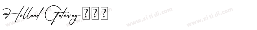 Holland Gateway字体转换